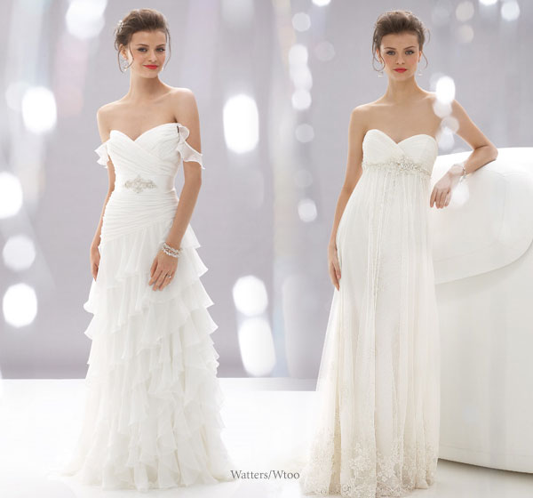 Gaun pengantin putih Watters/Watoo white wedding gown