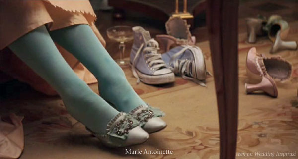 Converse high top sneakers or Manolo Blahniks for young teenage queen of France, Marie Antoinette