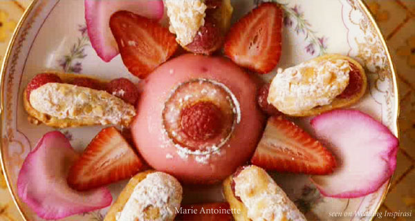 Laduree ispahan macaron, eclair, pastry as seen in the Sofia Coppola Movie Marie Antoinette