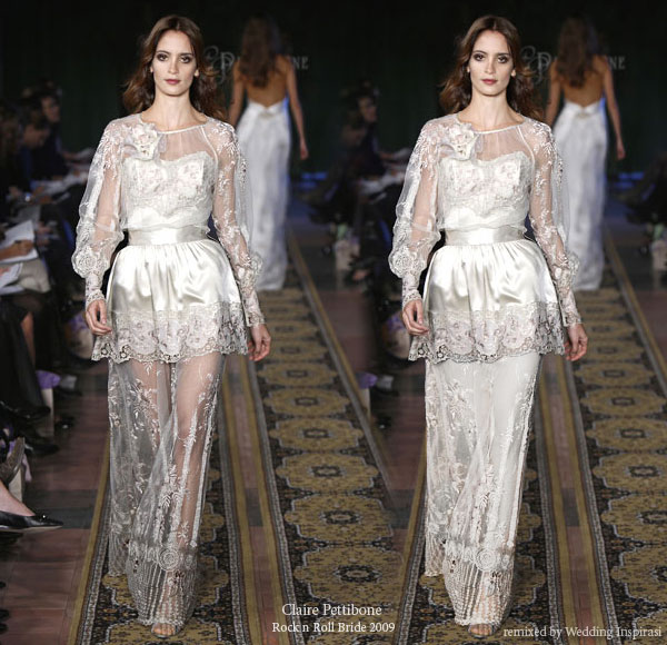Rock n Roll Wedding collection from Claire Pettibone - suitable for hippie/boho chic or non-traditional wedding ceremonies