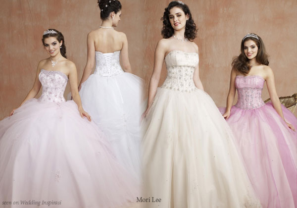 Small lady, big day - pretty pastel ball gowns fit for a Princess