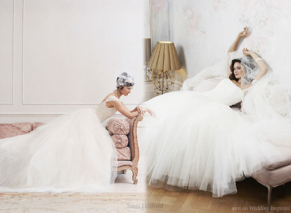 All the tulle a bride could have -- Sassi Holford wedding ball gown