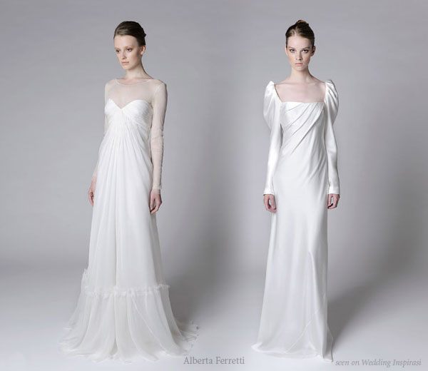 Wedding dresses from Alberta Ferretti bridal collection