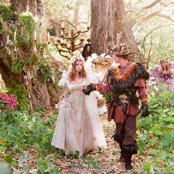 royal wedding theme. Fairy and elf fantasy wedding